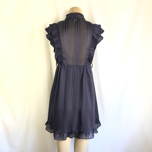 🚫SOLD🚫 NWOT 1940’s Style Navy Blue Sheer - Picture 7 of 16